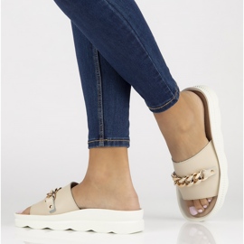 Babuchas de piel Filippo DK3597/22 Be beige 7