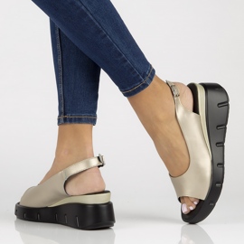 Sandalias de piel Filippo DS3595/22 Go dorado 6