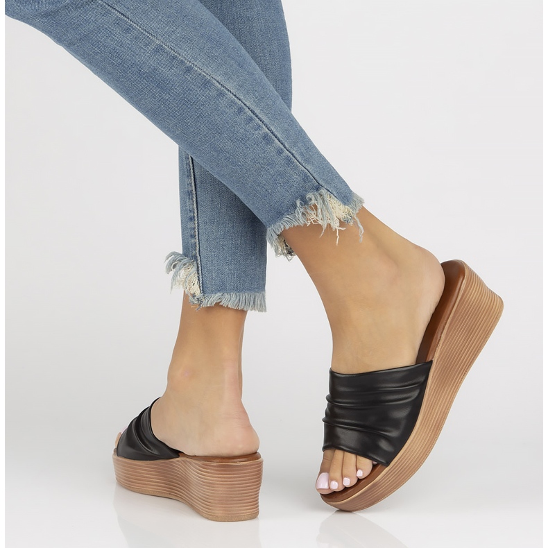 Pantuflas Filippo DK3608/22 Bk negras negro 1 Pantuflas Filippo DK3608/22 Bk negras negro 1