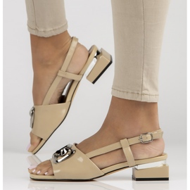 Sandalias de piel Filippo DS3742/22 Be beige 6