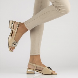 Sandalias de piel Filippo DS3742/22 Be beige 5