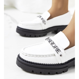 Mocasines blancos sobre suela Louelle alta 1