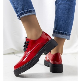 Zapatos Fallon lacados en rojo 2