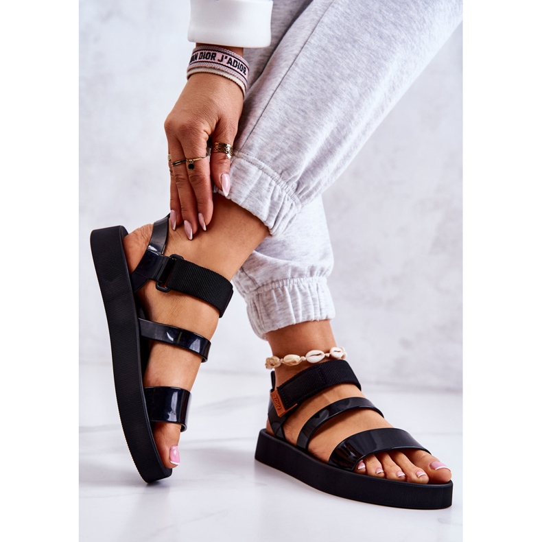 Sandalias Goma Fragante Con Velcro ZAXY HH285285 Negro 2