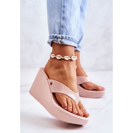 Pantuflas Mujer Con Cuña ZAXY HH285294 Nude rosa 2