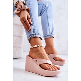 Pantuflas Mujer Con Cuña ZAXY HH285294 Nude rosado 4