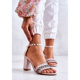 Lewski Shoes Sandalias Piel Calado Lewski 2869 Rosa Perla beige rosado 1