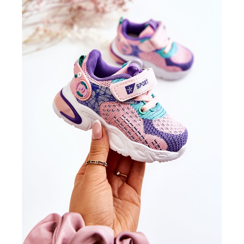 PJ2 Deportivas Infantiles Con Velcros Rosa-Violeta Lillo púrpura 1