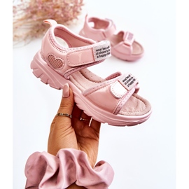 PJ2 Sandalias Infantiles De Piel Con Velcro Amoss Rosa ['rosado'] rosado 3