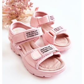 PJ2 Sandalias Infantiles De Piel Con Velcro Amoss Rosa ['rosado'] rosado 6