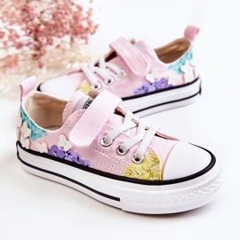 PA1 Deportivas Infantiles Tela Estampado Rosa Buster rosado 5