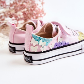PA1 Deportivas Infantiles Tela Estampado Rosa Buster rosado 3