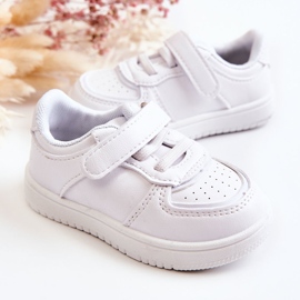 PA1 Deportivas Bajas Infantiles Blancas Frillo blanco 3