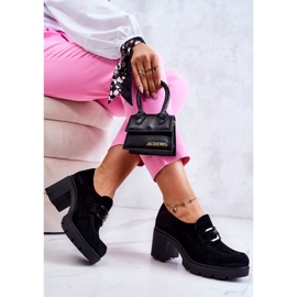 PL5 Elegantes zapatos sobre un pilar con una decoración Black Harmell oscuro negro 6
