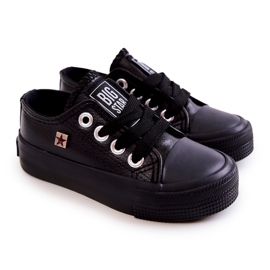 Deportivas Infantiles de Piel Big Star JJ374311 Negro 1