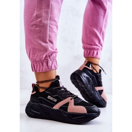 Sneakers Mujer Memory Foam Big Star JJ274599 Negro-Rosa rosado 5
