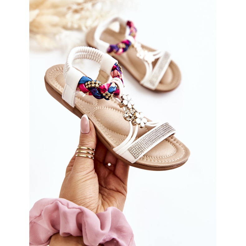 Sandalias Infantiles Sin Cordones Sammi Blancas blanco 1