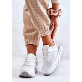 PG1 Zapatillas Deportivas Clásicas Para Mujer En Una Cuña, Blancas Avanzadas blanco plata 1 PG1 Zapatillas Deportivas Clásicas Para Mujer En Una Cuña, Blancas Avanzadas blanco plata 1