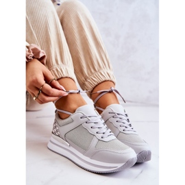 PG1 Zapatillas Deportivas Clásicas Mujer Con Cuña Gris Avanzado plata 1