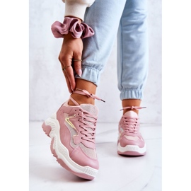 Zapatillas De Mujer Chunky Rosa Brillante Canadia Rosa rosado 2