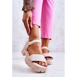 PS1 Sandalias De Piel Tacón Alto Beige Sovie 1 PS1 Sandalias De Piel Tacón Alto Beige Sovie 1