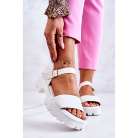 PS1 Sandalias Tacón Alto De Piel Blanco Sovie 1 PS1 Sandalias Tacón Alto De Piel Blanco Sovie 1