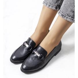 Zapatos negros de piel de Prins. 1