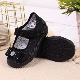 Bailarinas Niñas Casaca Con Velcro Befado Negro 2