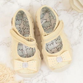 Bailarinas Niñas Bailarinas Con Velcro Befado Beige 3
