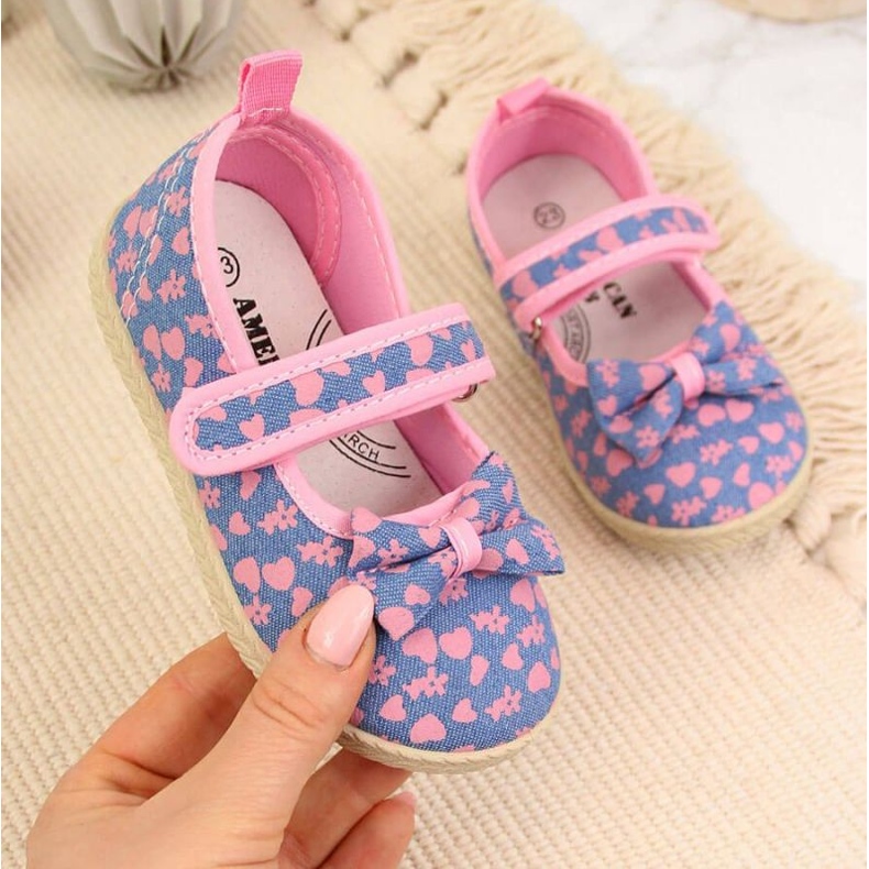 Zapatillas de deporte de niña American Club Blue Ballerinas 1