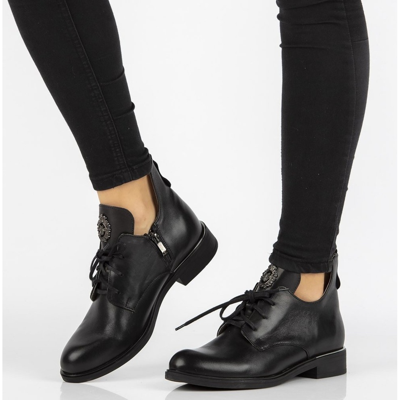 Zapatos de piel Filippo 30055 negro 1