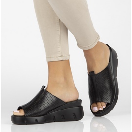 Babuchas de piel Filippo DK3594/22 Bk negro 6