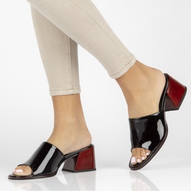 Zapatillas de piel Filippo DK3722/22 Bk negro 4