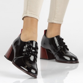 Zapatos De Salón De Piel Filippo DP3732 / 22 Bk negro 7