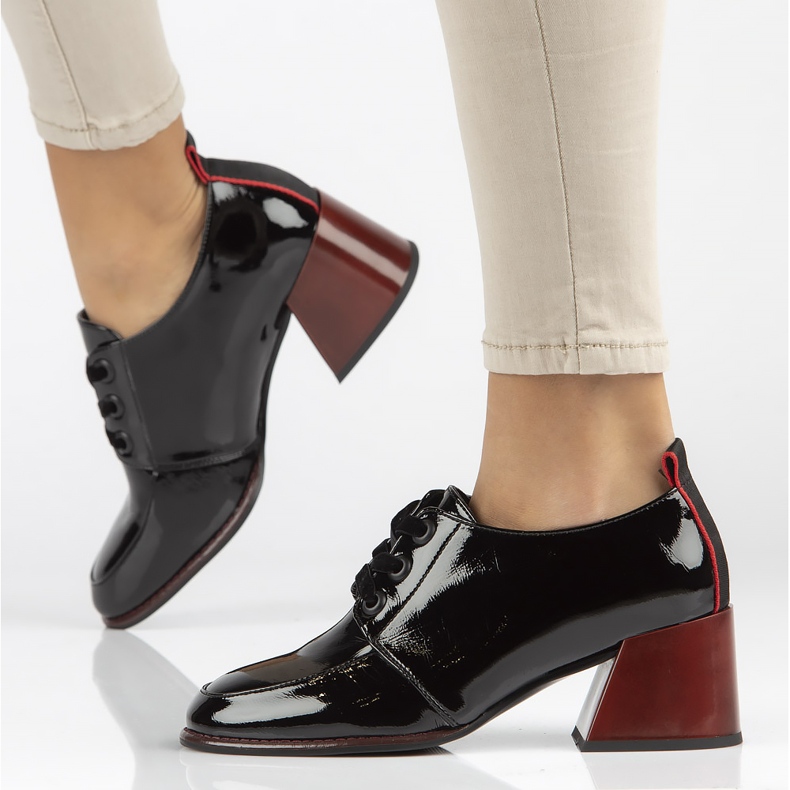 Zapatos De Salón De Piel Filippo DP3732 / 22 Bk negro 1