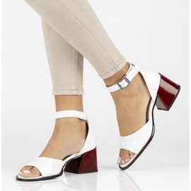 Sandalias de piel Filippo DS3723/22 Wh blanco 6