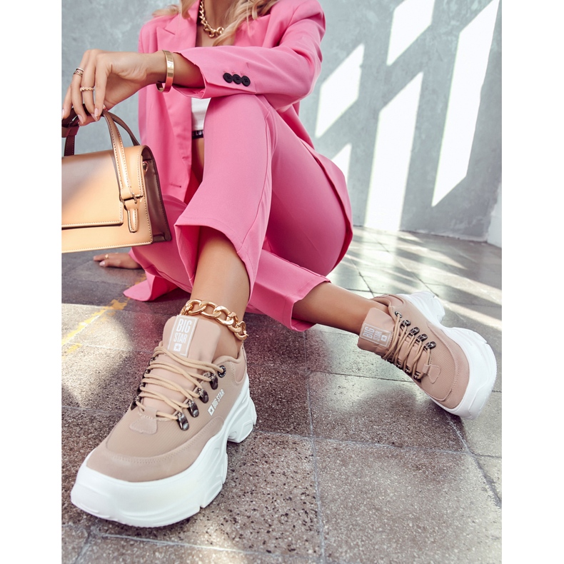 Zapatillas deportivas de mujer Sneakers Big Star JJ274A222 Beige 1