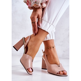 S.Barski Sandalias Beige Fiorine En Una Barra 2