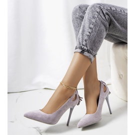 Tacones grises con recortes decorativos Anthe 1