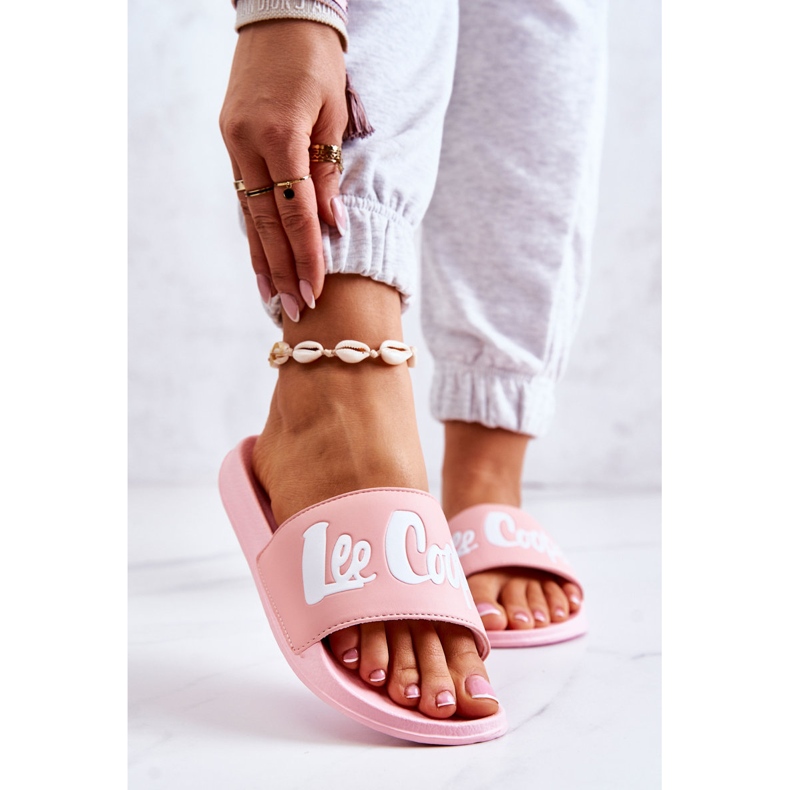 Pantuflas de Mujer Lee Cooper LCW-22-42-0998 Rosa blanco rosado 2