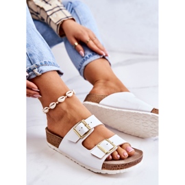 Pantuflas Mujer Hebillas Inblu NM000027 Blanco 3