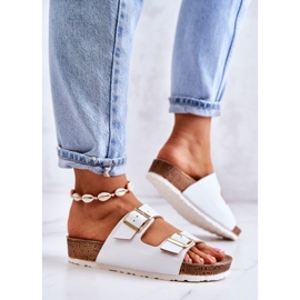 Pantuflas Mujer Hebillas Inblu NM000027 Blanco 6