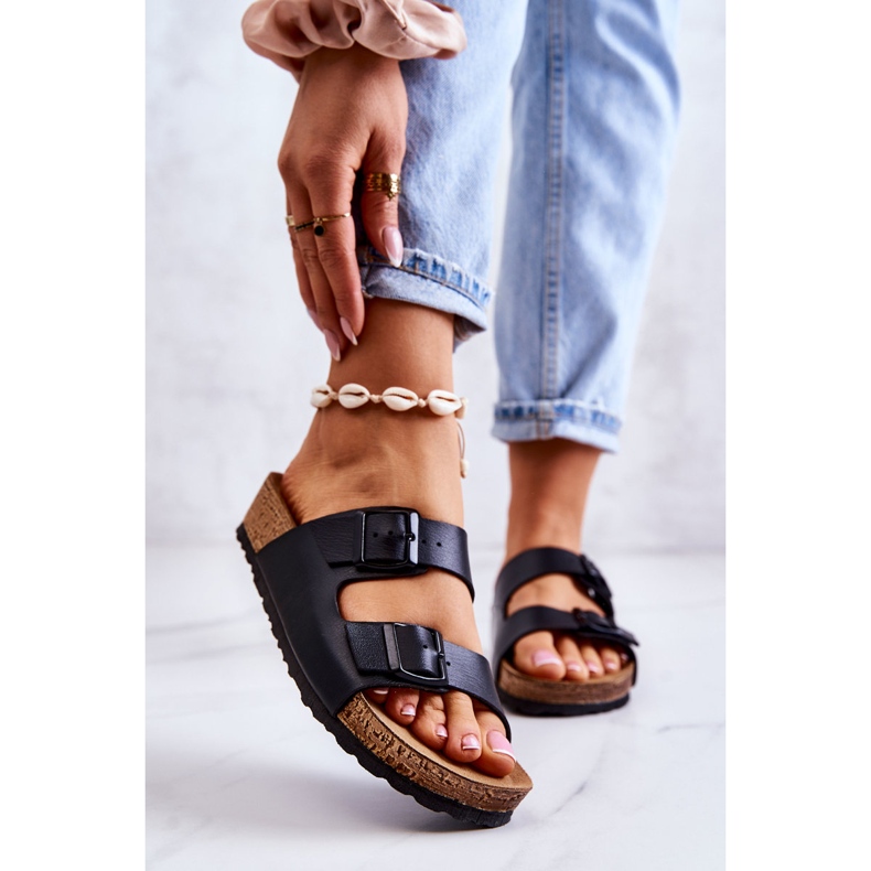 Pantuflas Mujer Hebillas Inblu NM000028 Negro 1