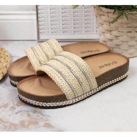 Babucha plataforma beige W S. Barski 2 Babucha plataforma beige W S. Barski 2