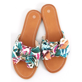 Pantuflas Lotos Beige estampado flores multicolor 1 Pantuflas Lotos Beige estampado flores multicolor 1