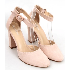 Zapatos de salón expuestos en el talón Iris Nude beige 1
