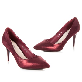Qinba Tacones granate multicolor 5