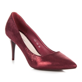 Qinba Tacones granate multicolor 2