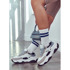 Zapatillas Mujer Sport Shoes Big Star JJ274580 Blanco-Azul azul marino 3