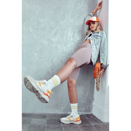 Deportivas Mujer Big Star JJ274A411 Blanco y Beige 7